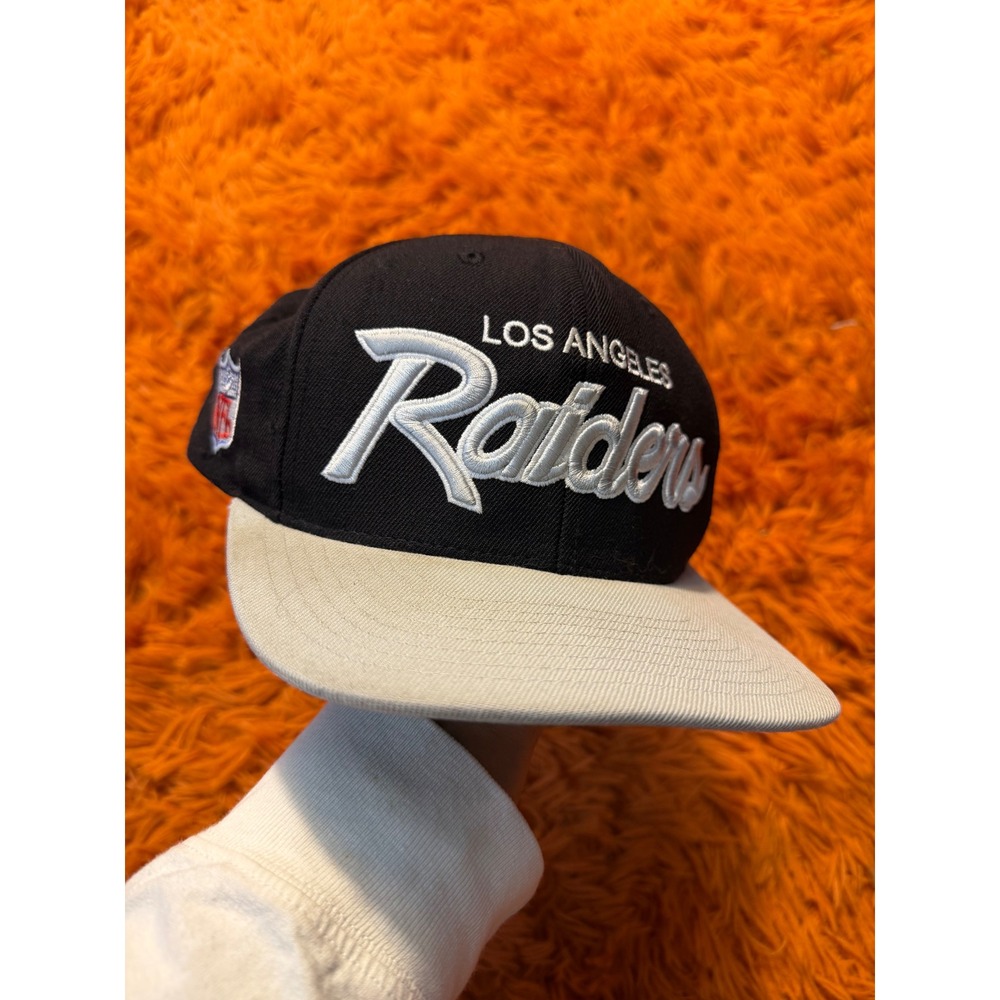 Mitchell & Ness Los Angeles Raiders NFL Vintage Snapback Hat Black Grey Green